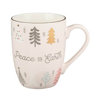 Peace on Earth Pink Ceramic Mug - Luke 2:14