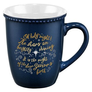 Oh, Holy Night Midnight Blue Ceramic Coffee Mug