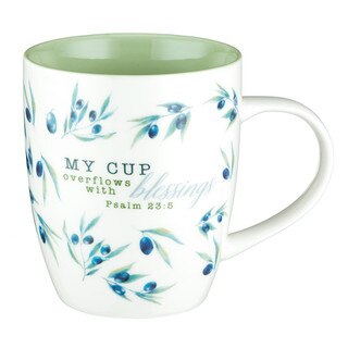 My Cup Overflows with Blessings Coffee Mug - Psalm 23:5