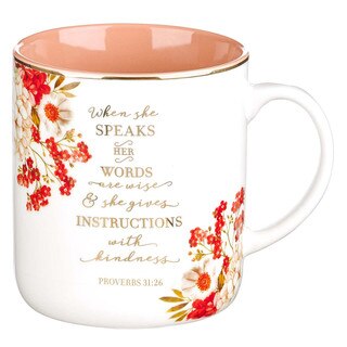 When She Speaks Ceramic Coffee Mug - Proverbs 31:26