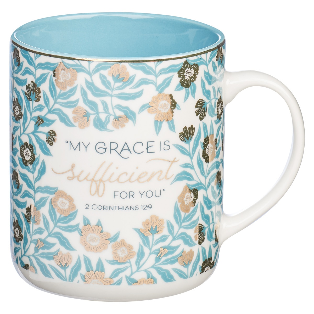 His Grace Stainless Steel Water Bottle - 2 Corinthians 12:9