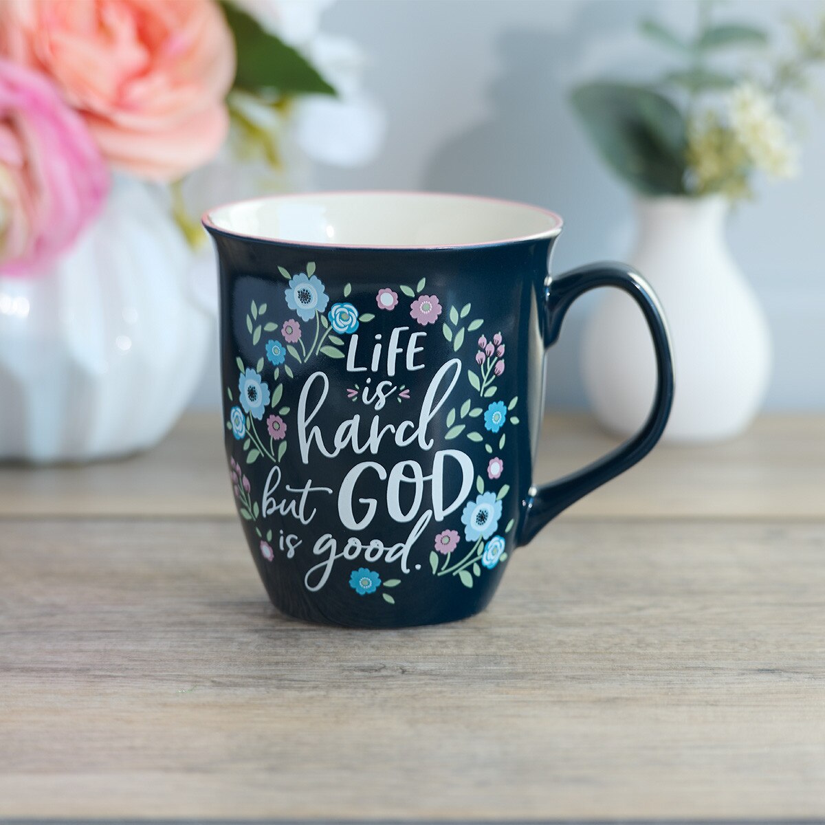 Christian Art Gifts Large Ceramic Bible Verse Coffee & Tea Mug for