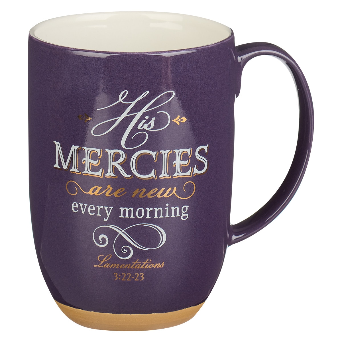 Set of 3 Lyric Lavender Coffee Mugs