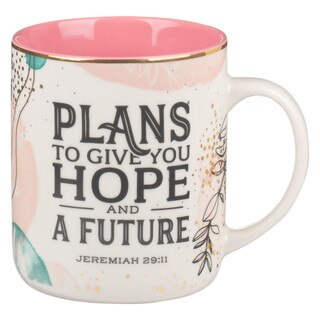 Plans to Give You Hope Muted Watercolor Ceramic Mug - Jeremiah 29:11