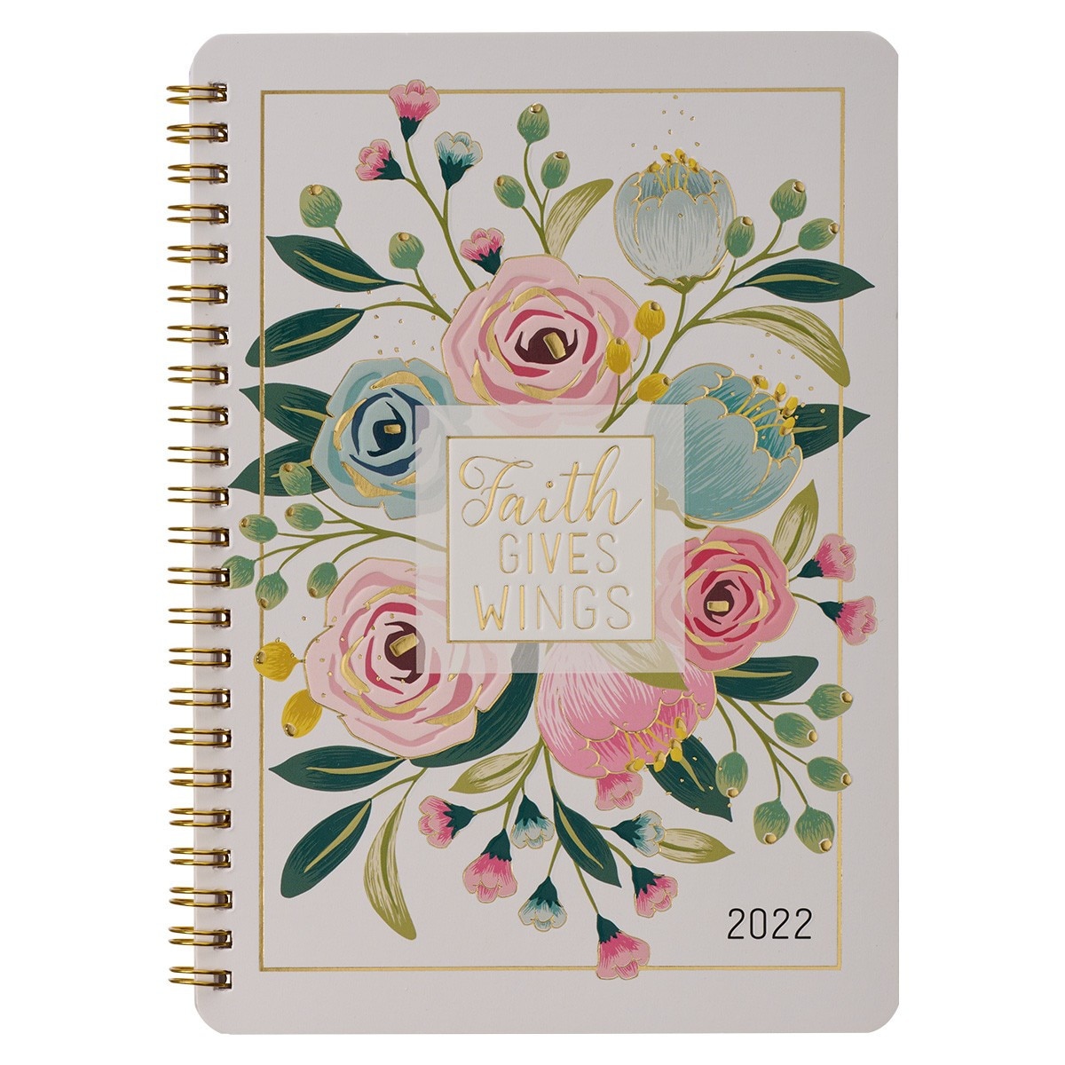 2022 Faith Gives Wings Wirebound Daily Planner