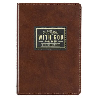 One Minute with God for Men Faux Leather