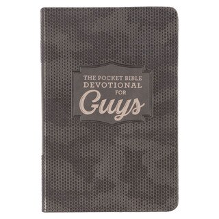 Brown Camo Faux Leather Pocket Devotional for Guys