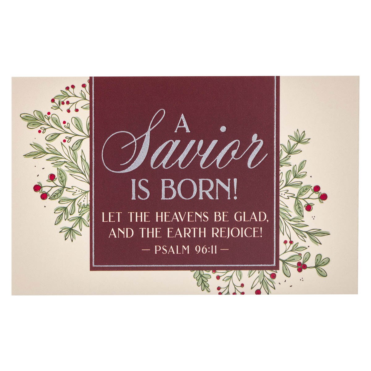 A Savior is Born Christmas Pass Around Card Set Psalm 96 11