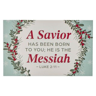 The Savior The Messiah Christmas Pass Around Card Set - Luke 2:11