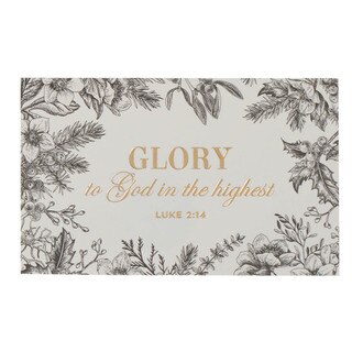 Glory to God Black Botanical Pass-Around Card Set - Luke 2:14