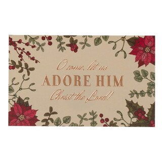 Adore Him Red Poinsettia Pass-Around Card Set