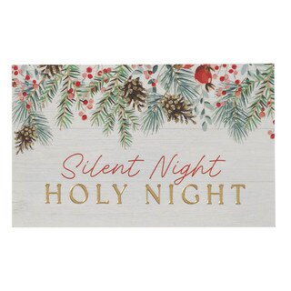 Silent Night Festive Greenery Pass-Around Card Set