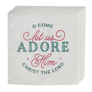 Come Let Us Adore Him Paper Napkin Set