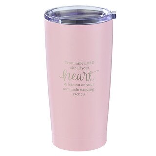 Trust in the Lord Pink Travel Mug - Proverbs 3:5