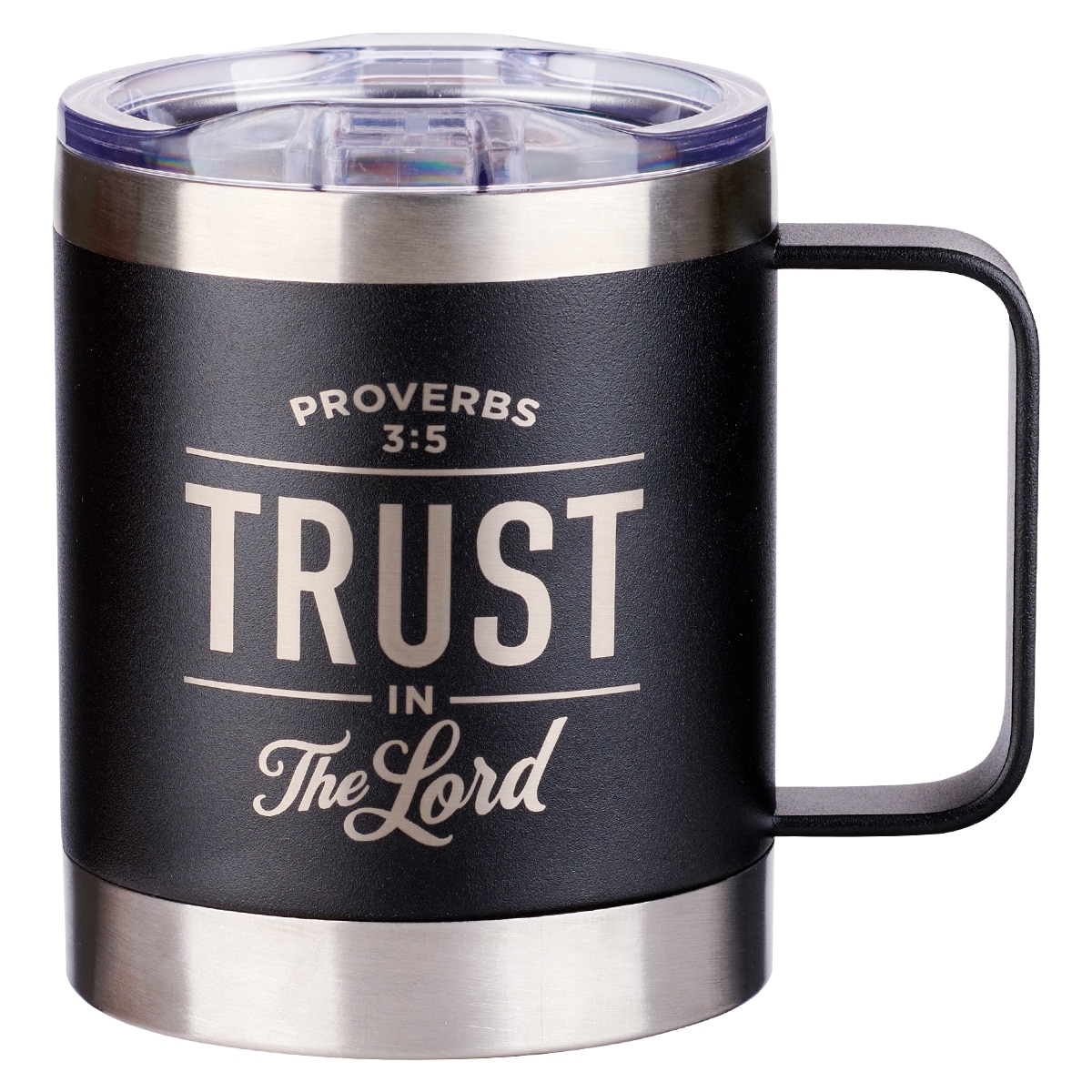 Christian Art Gifts - Be Strong in The Lord Stainless Steel Camp