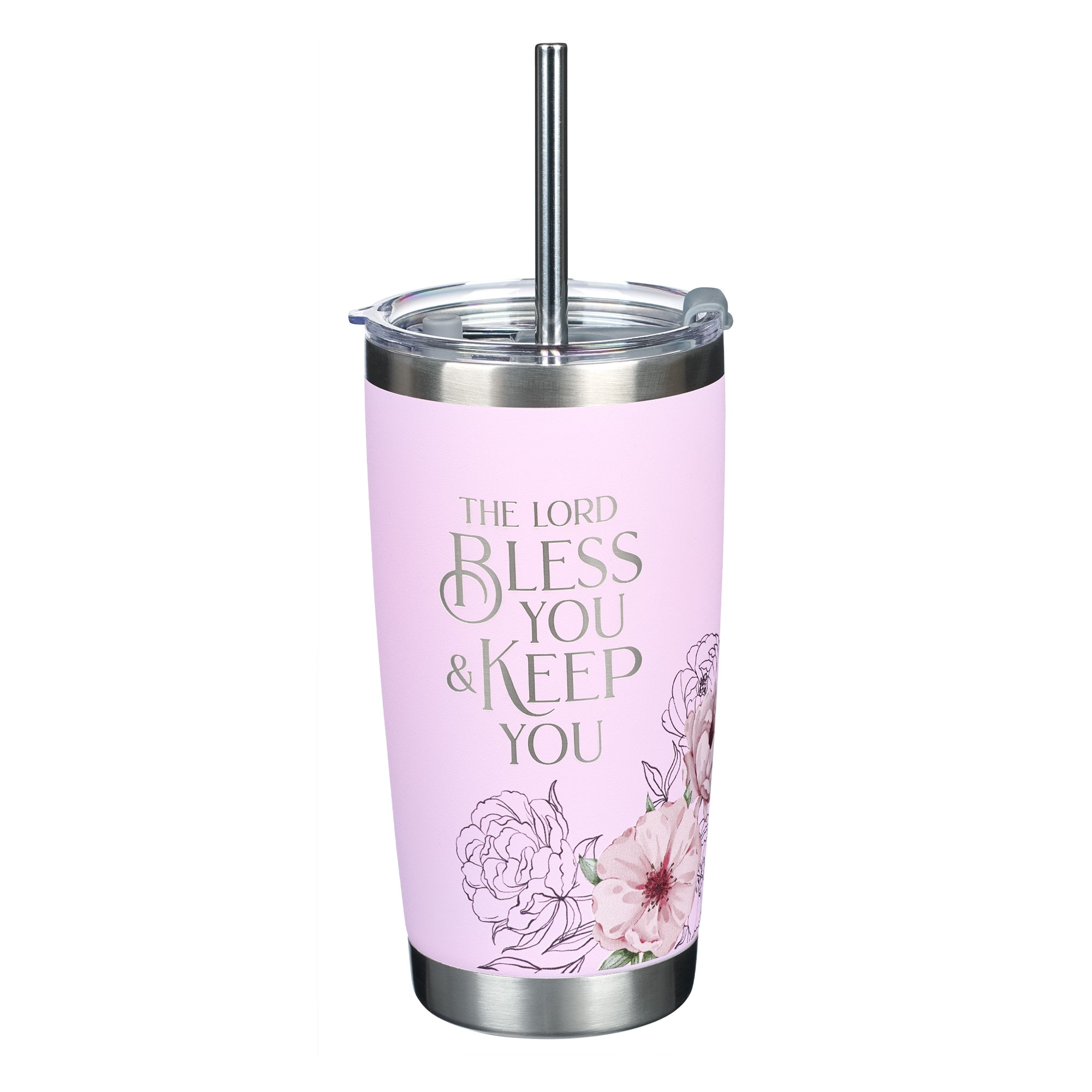 Stainless Steel Water Bottle Taste and See Psalm 3 