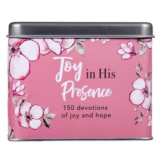 Joy in His Presence Devotional Cards in a Tin