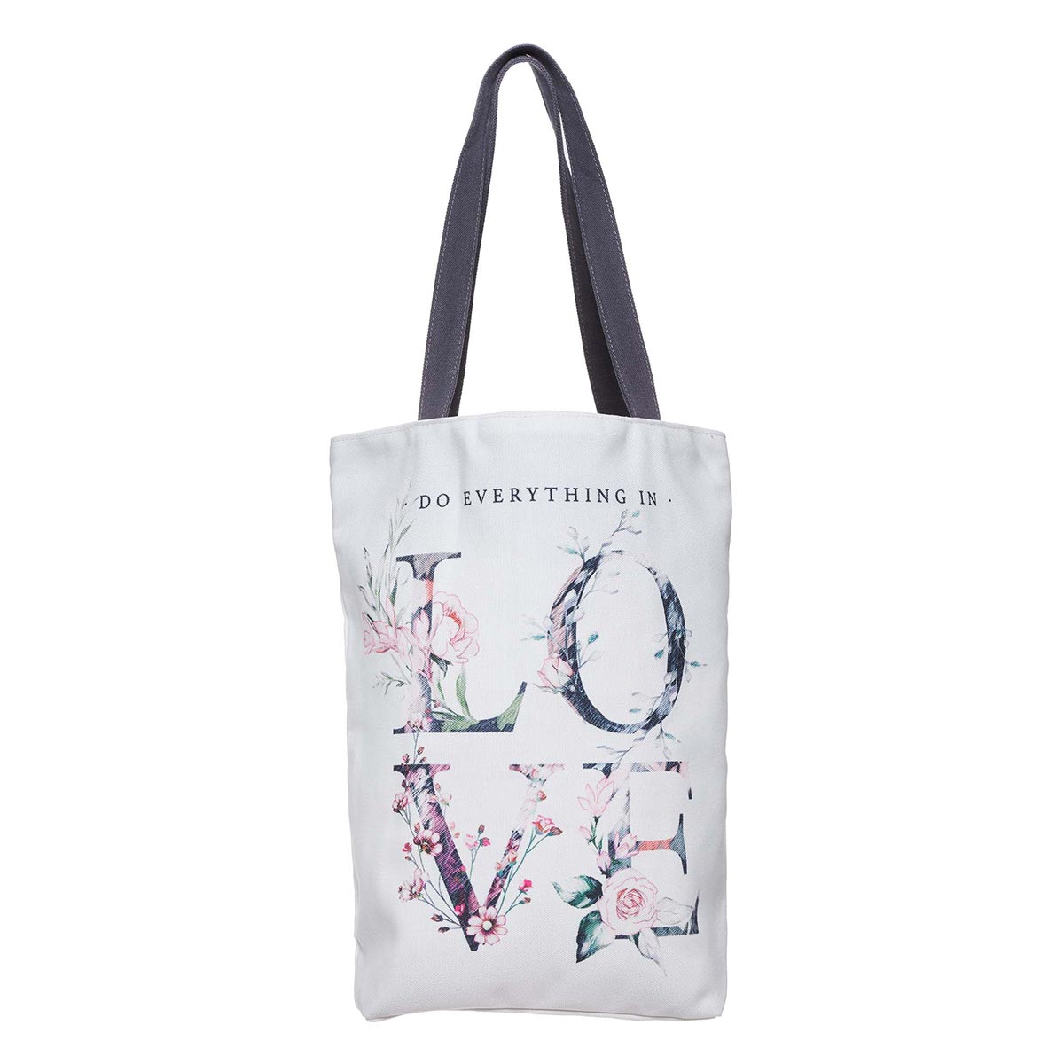 white cotton tote bag