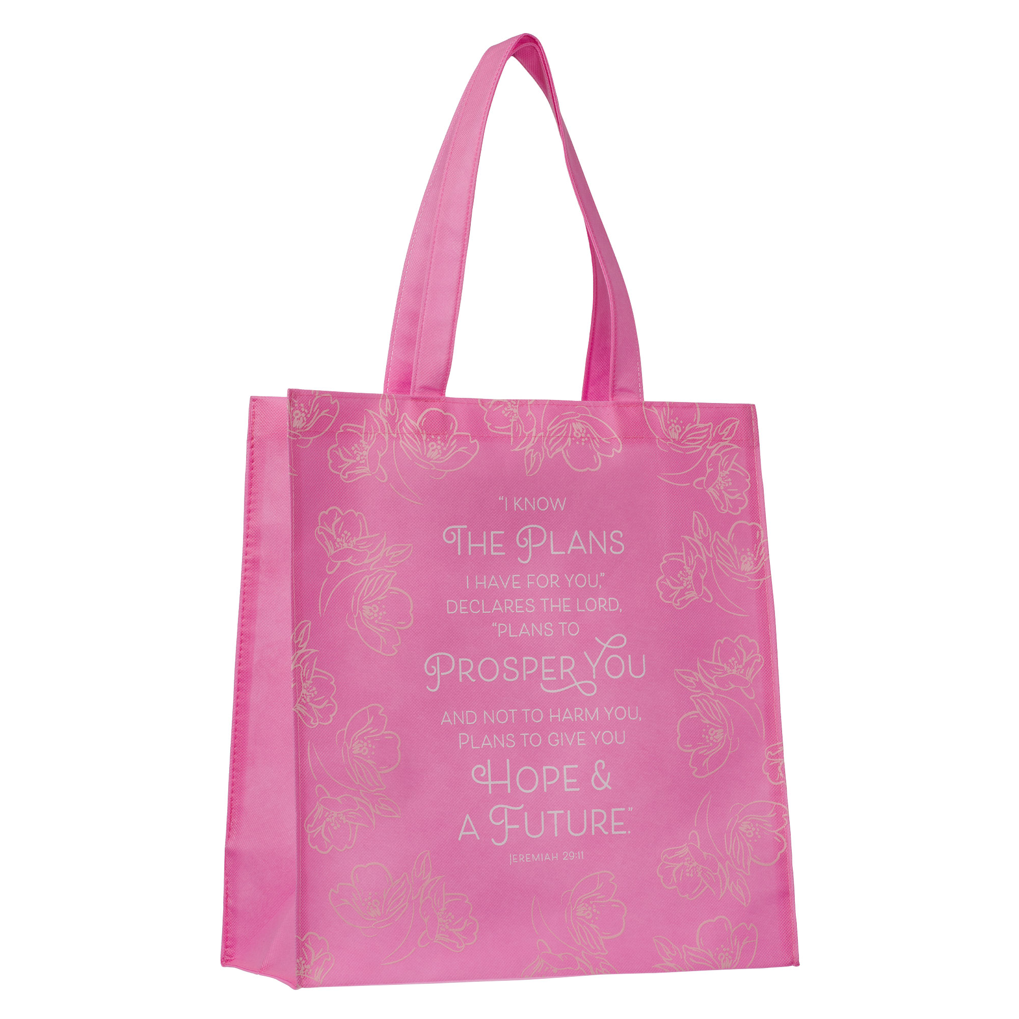 Pink reusable tote online