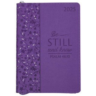 Be Still and Know 2025 Executive Planner with Zipper Closure - Psalm 46:10