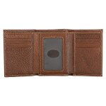 Christian Art Gifts Genuine Leather Wallet for Men, Wings Like Eagles –  Isaiah 40:31 Bible Verse, Quality Classic Tan Leather Trifold Wallet