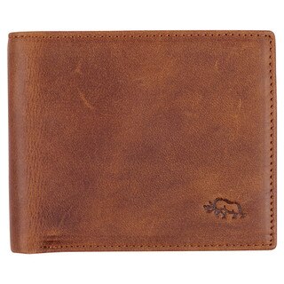 Men's Diesel Brown Full Grain Cowhide Leather Bifold Rhino Armor™ Wallet